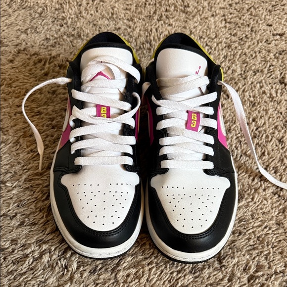 Jordan Womens’ Black, Pink, and White Sneakers - Picture 1 of 6